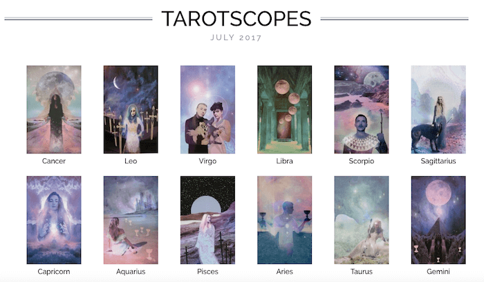 NUMINOUS TAROTSCOPES: JULY 2017