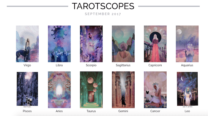 NUMINOUS TAROTSCOPES: SEPTEMBER 2017