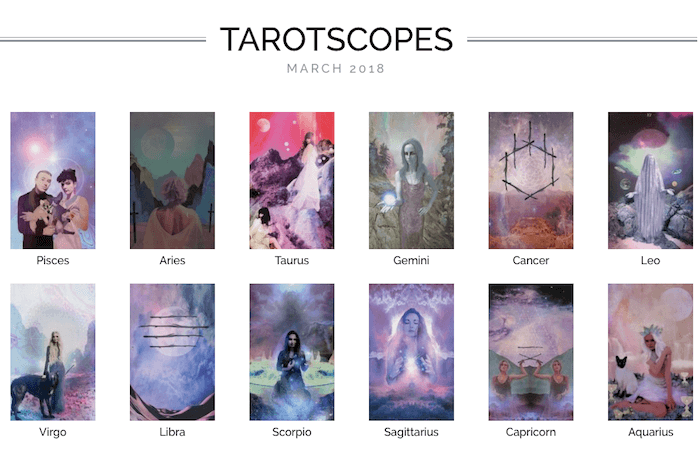 NUMINOUS TAROTSCOPES: MARCH 2018