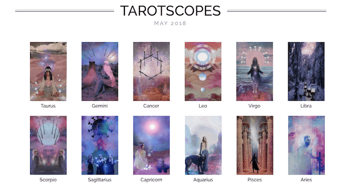 NUMINOUS TAROTSCOPES: MAY 2018