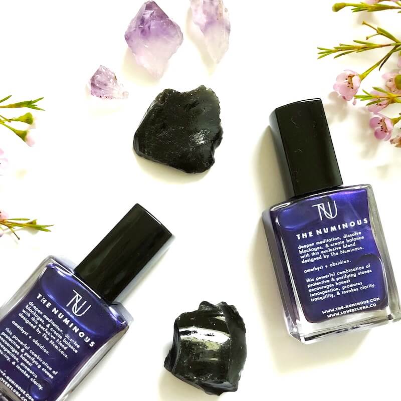 VIBE HIGH WITH A CRYSTAL POLISH FROM THE NUMINOUS X LOVE BY LUNA